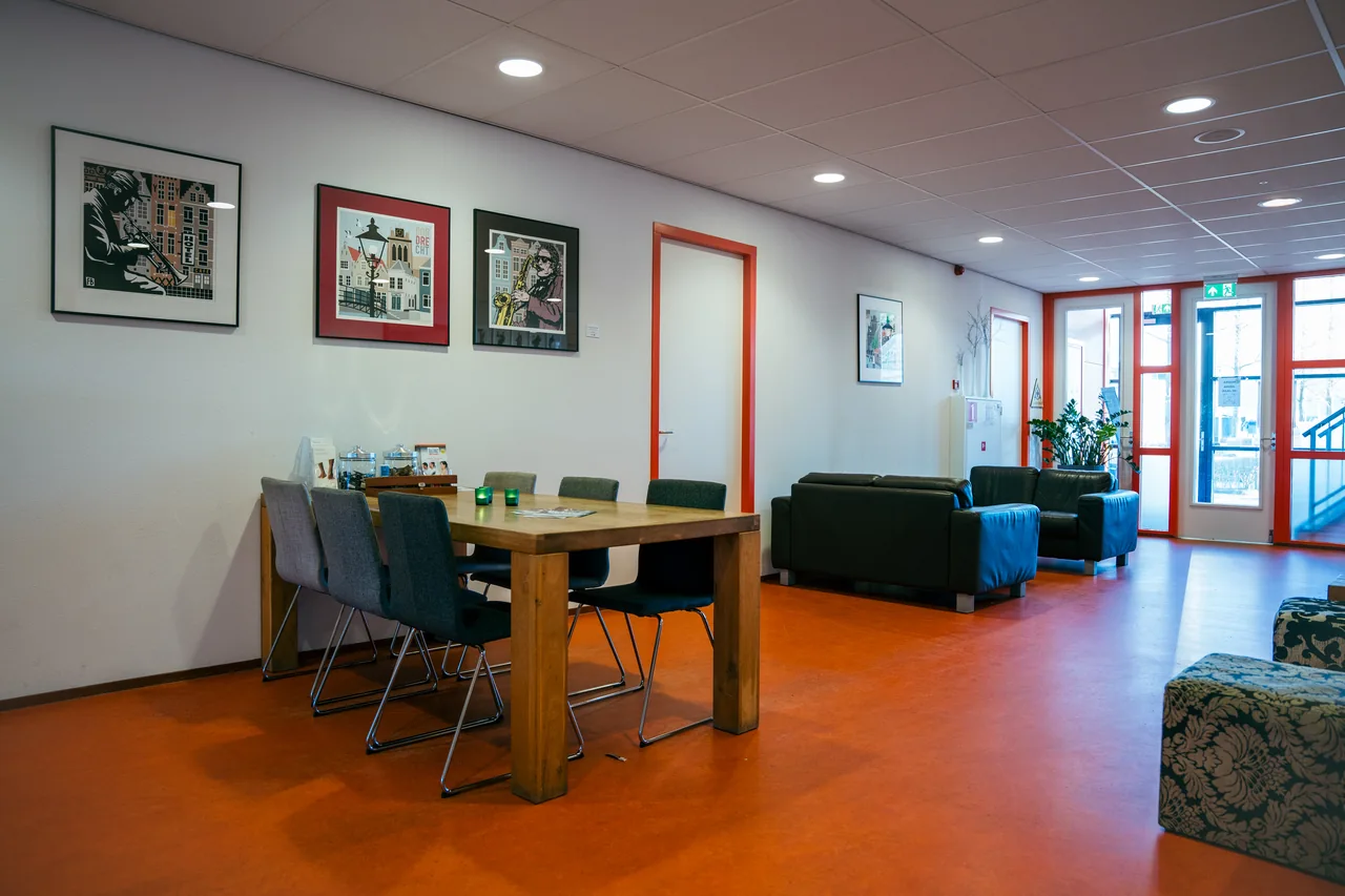 De ontmoetingsruimte bij Balanz
